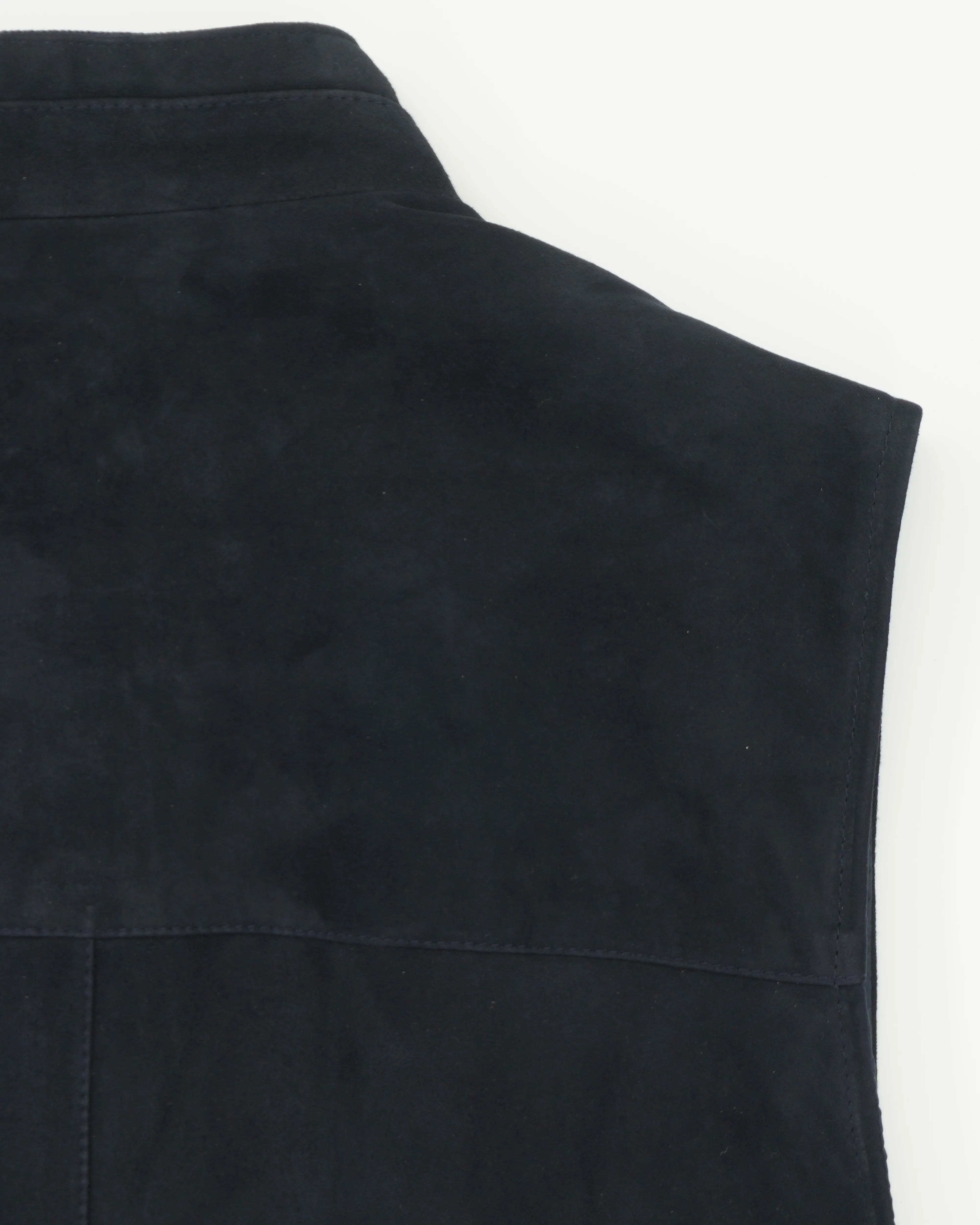 Zonda Vest Suede Unpadded Navy