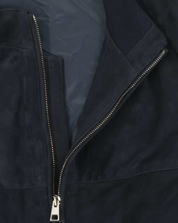 Zonda Vest Suede Unpadded Navy