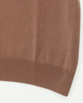 Gran Sasso Polo Shirt Pure Silk Camel