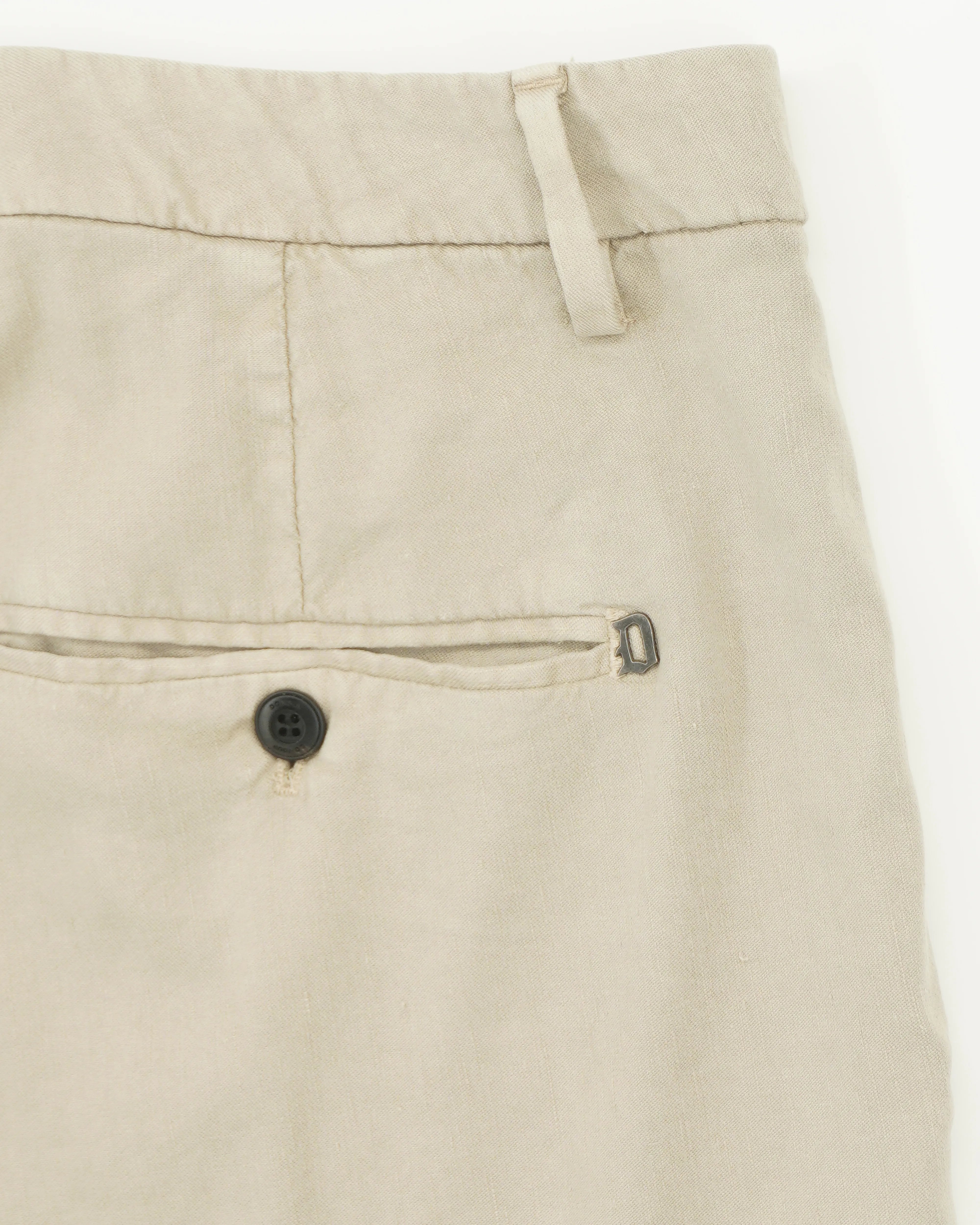 Dondup Spiritissimo Linen Blend Stretch Beige