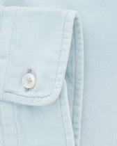 Xacus Shirt Bleached Denim Light Blue