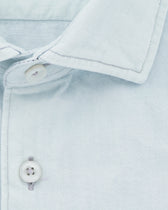 Xacus Shirt Bleached Denim Light Blue