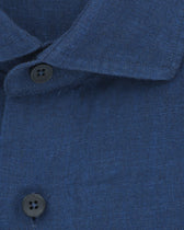 Xacus Shirt Pure Linen Regular Fit Navy