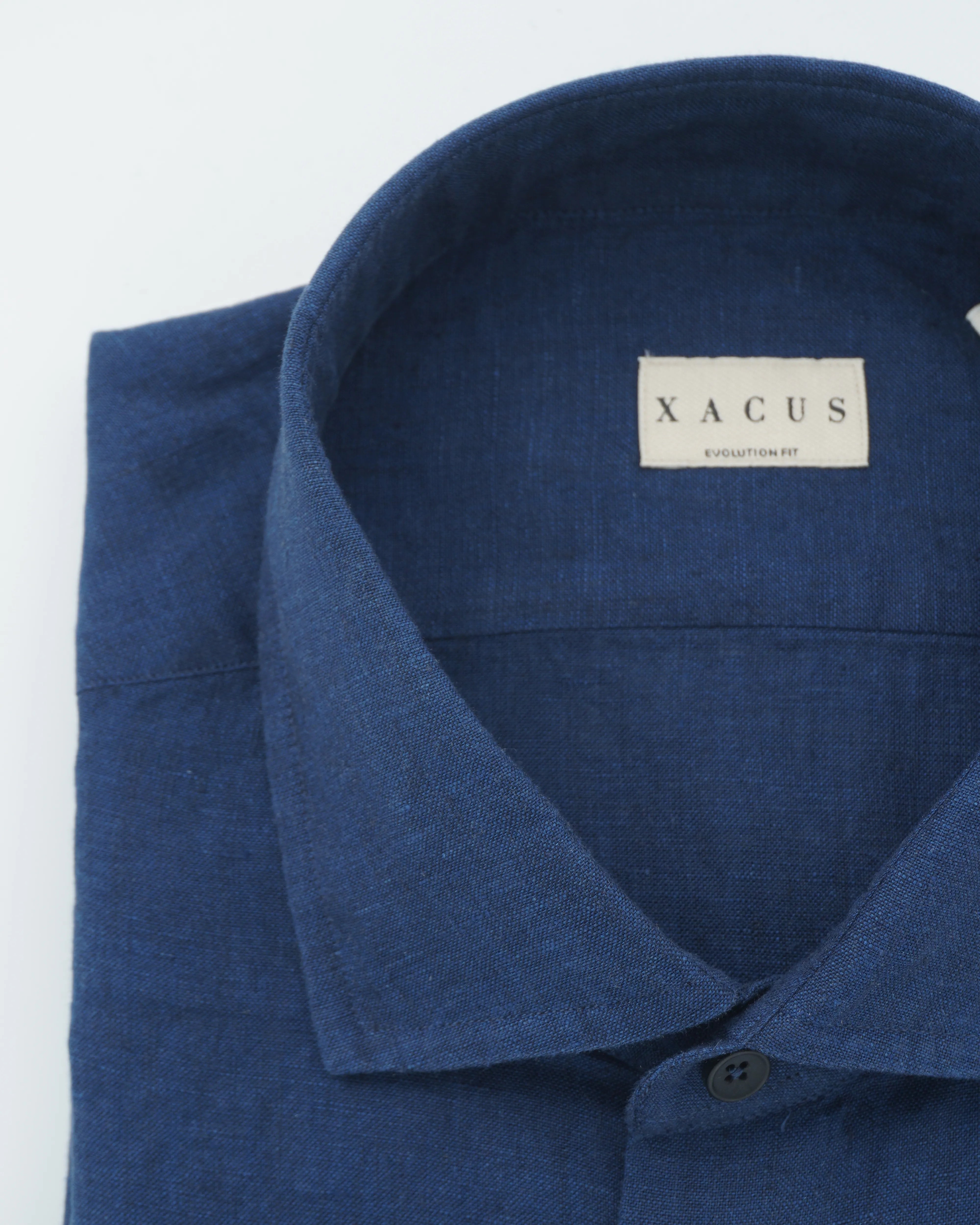 Xacus Shirt Pure Linen Regular Fit Navy