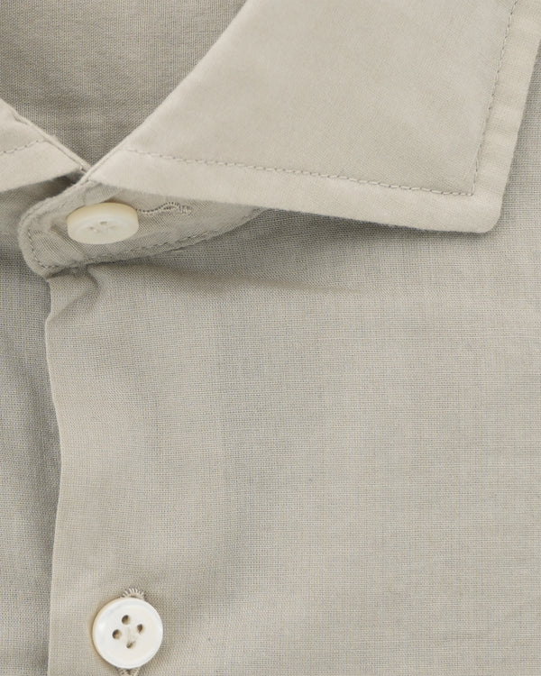 Sonrisa Shirt Lightweight Cotton Stretch Light Beige