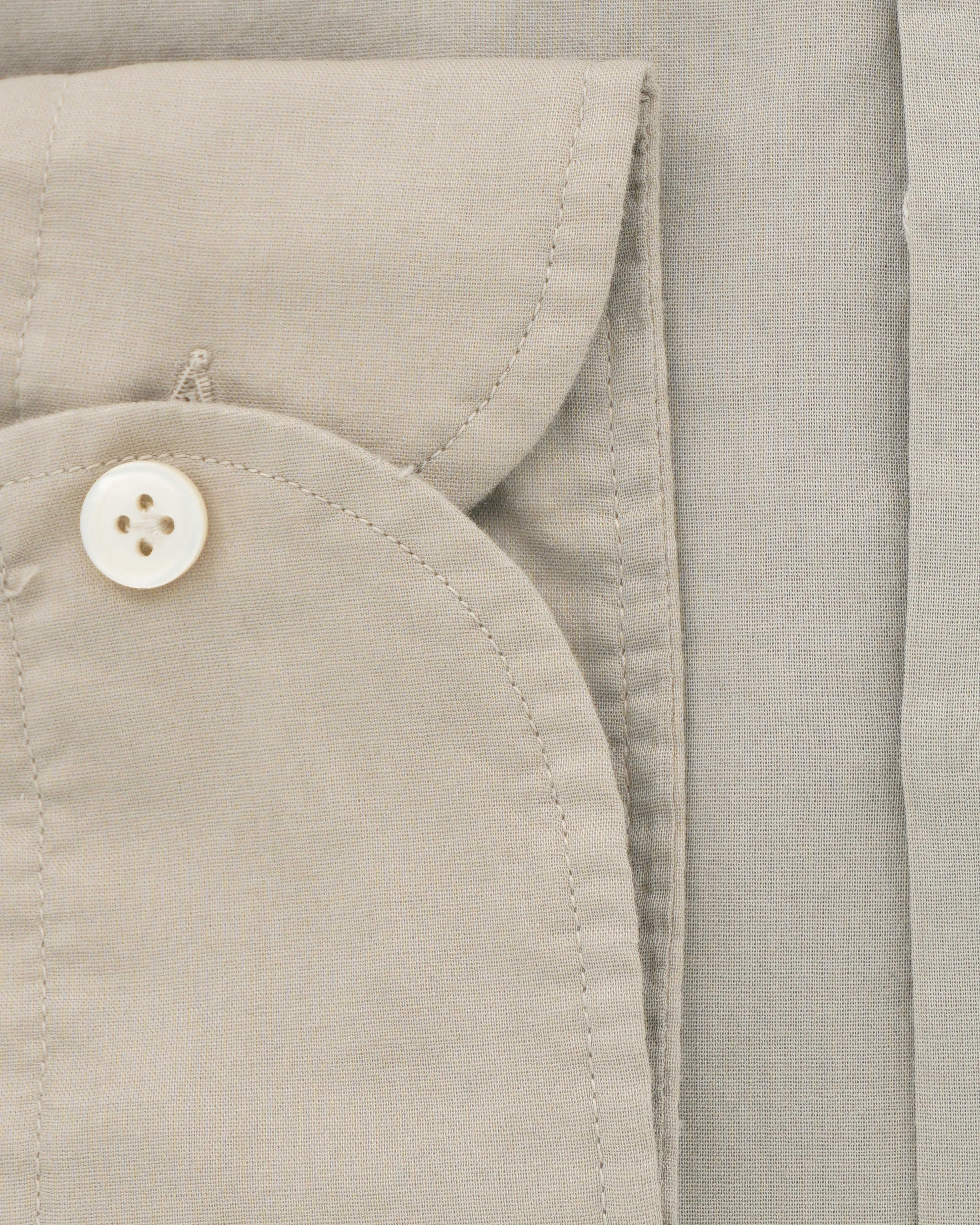 Sonrisa Shirt Lightweight Cotton Stretch Light Beige