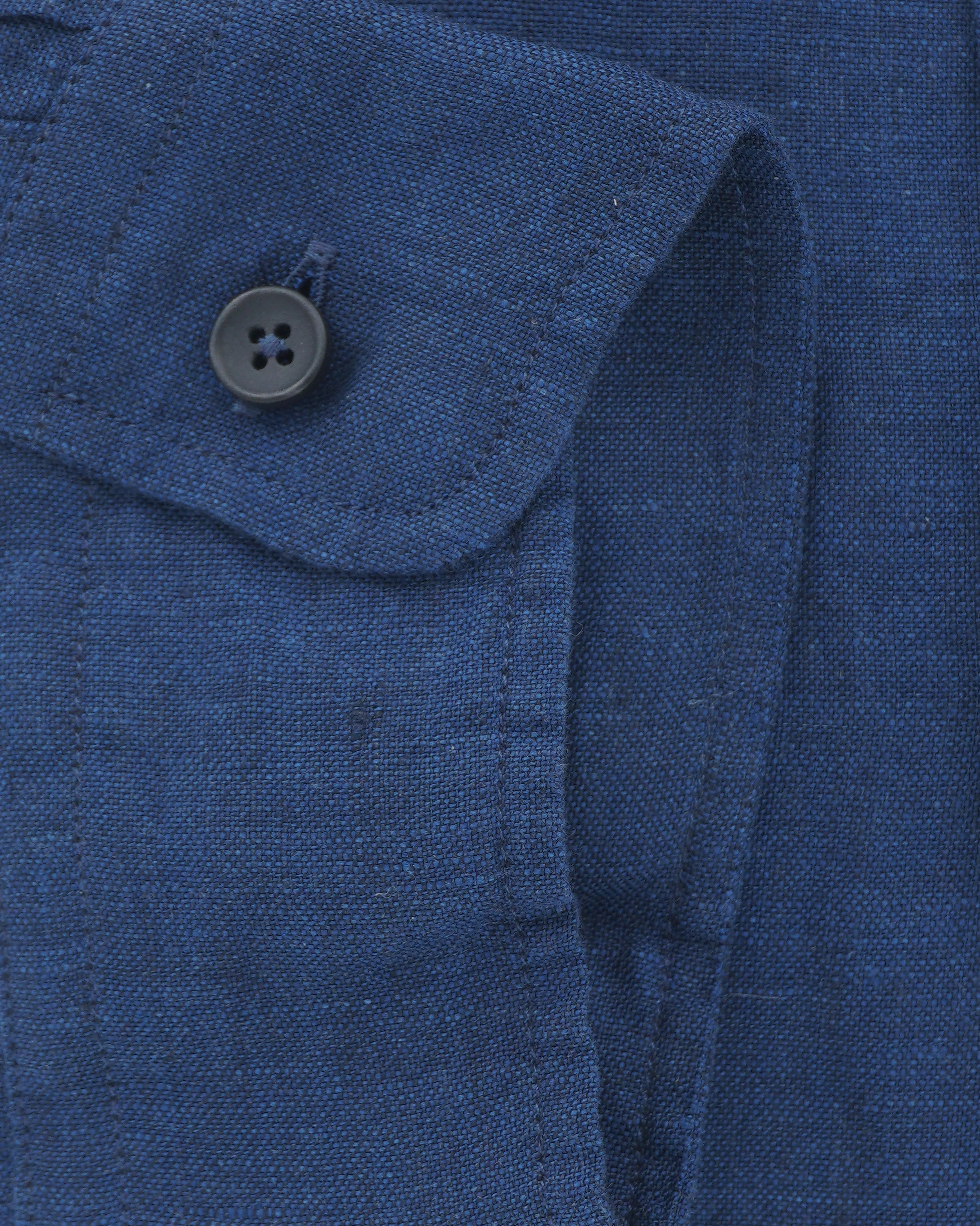 Xacus Shirt Pure Linen Slim Fit Navy
