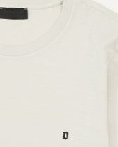 Dondup T-Shirt Washed Cotton Light Grey