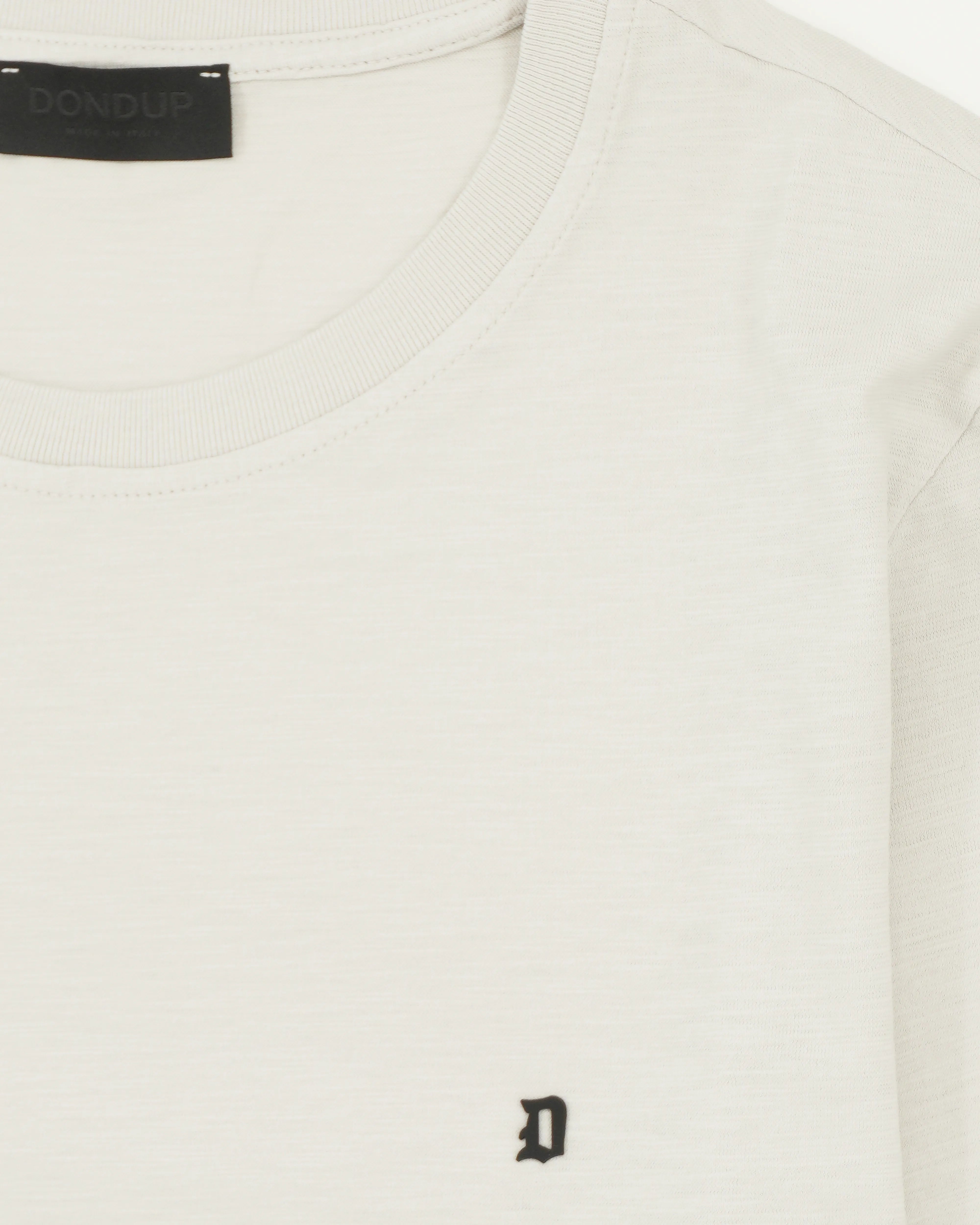 Dondup T-Shirt Washed Cotton Light Grey