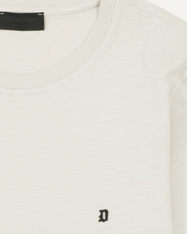 Dondup T-Shirt Washed Cotton Light Grey