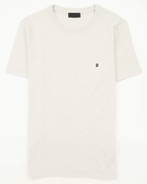 Dondup T-Shirt Washed Cotton Light Grey