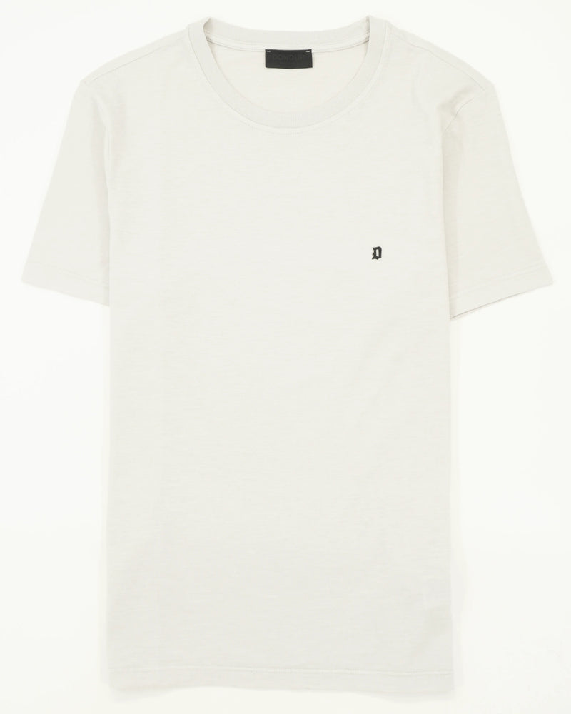 Dondup T-Shirt Washed Cotton Light Grey