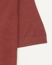 Gran Sasso Knitted T-Shirt Cashmere Silk Soft Red