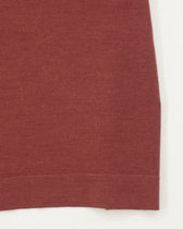 Gran Sasso Knitted T-Shirt Cashmere Silk Soft Red