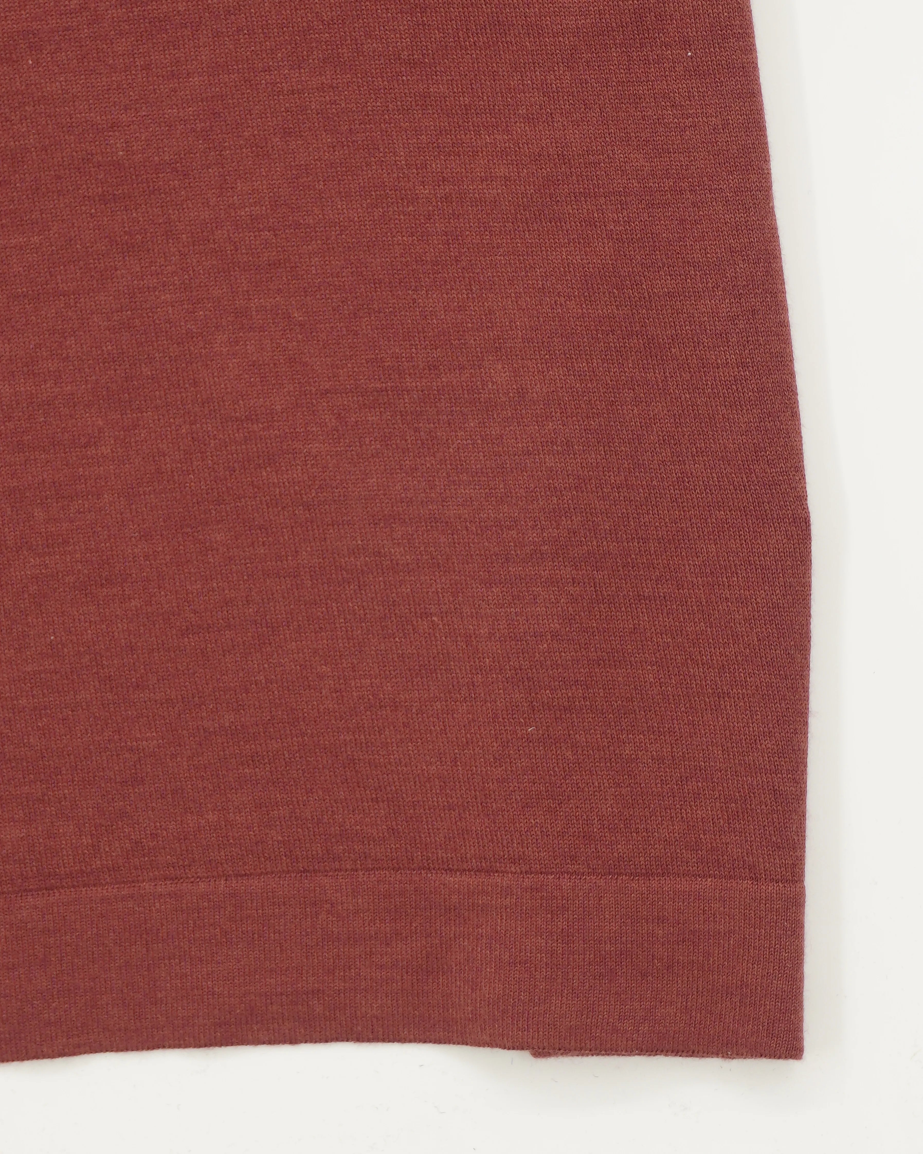 Gran Sasso Knitted T-Shirt Cashmere Silk Soft Red