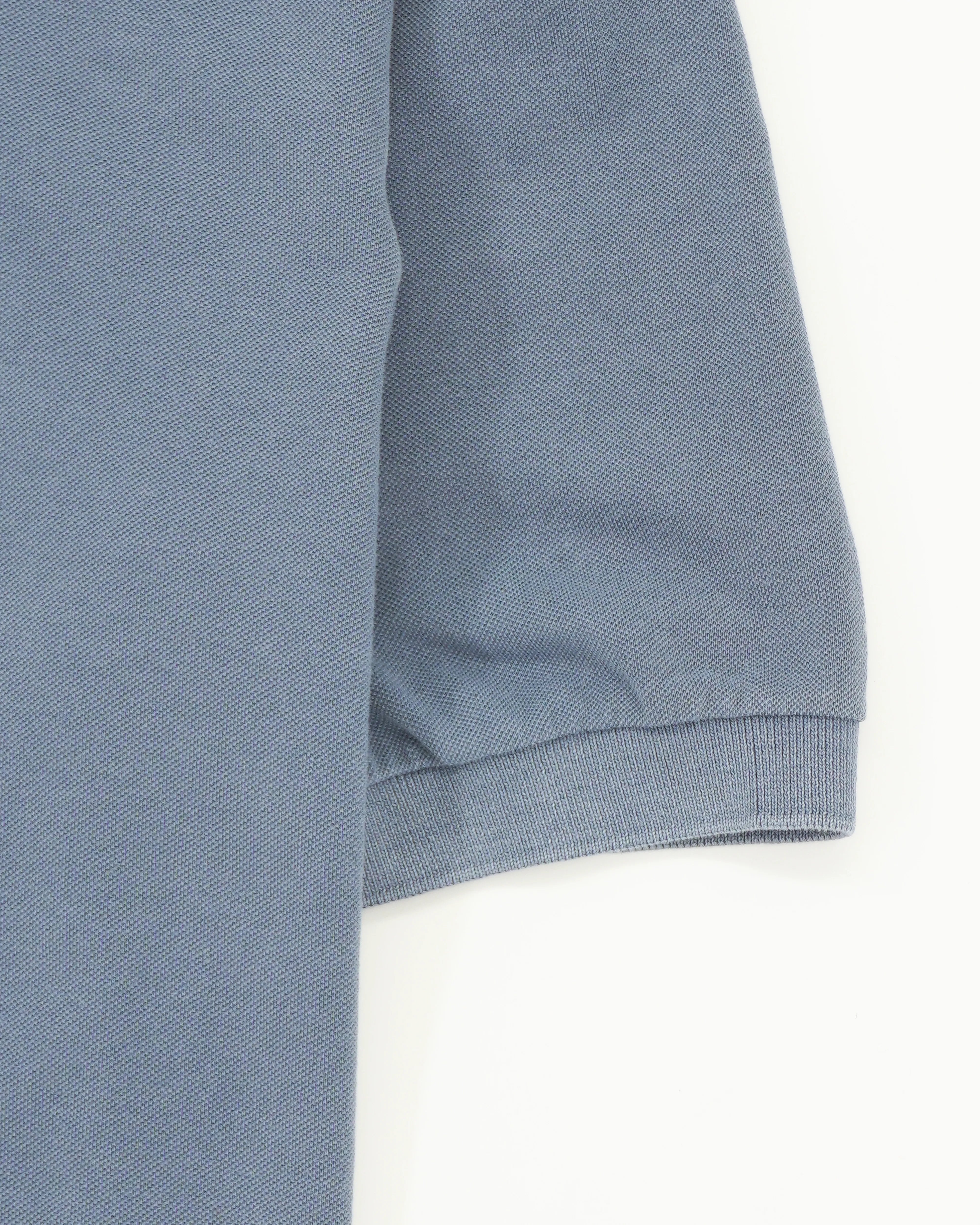 Sonrisa Polo Shirt Washed Cotton Medium Blue