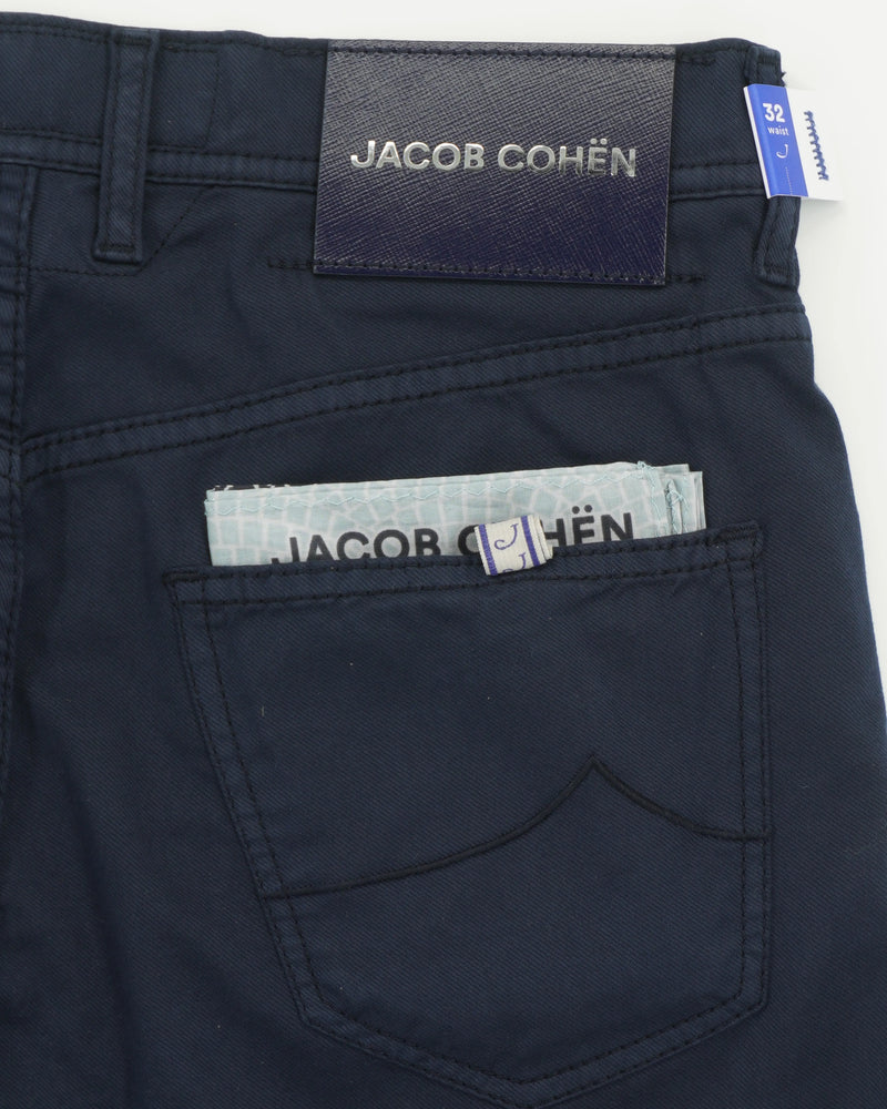 Jacob Cohen Shorts Nicolas Garment Dyed Navy