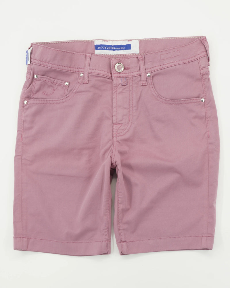 Jacob Cohen Shorts Nicolas Garment Dyed Washed Pink