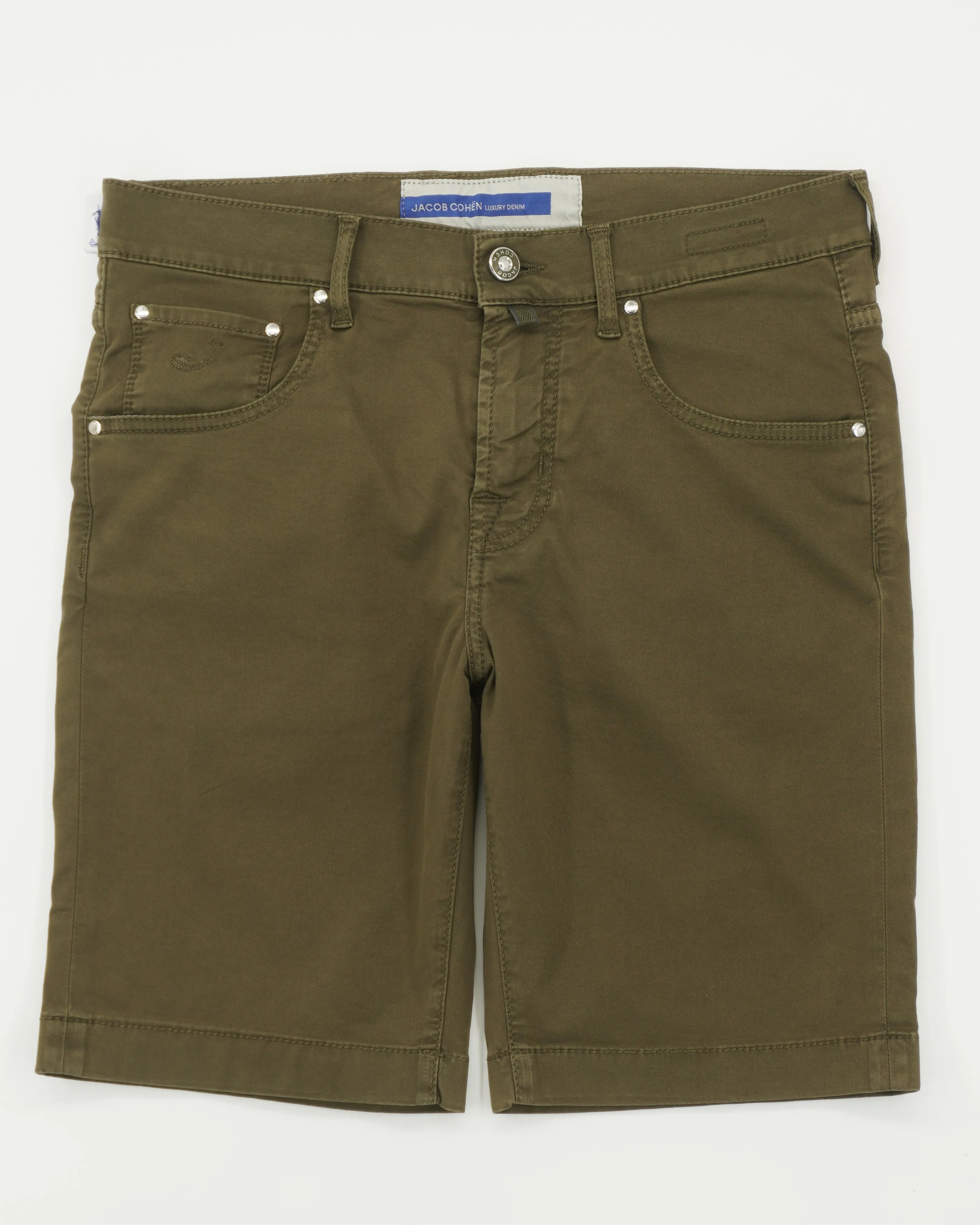 Jacob Cohen Shorts Nicolas Garment Dyed Green