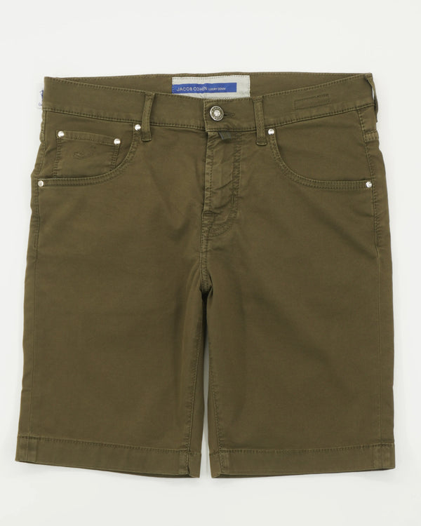 Jacob Cohen Shorts Nicolas Garment Dyed Green