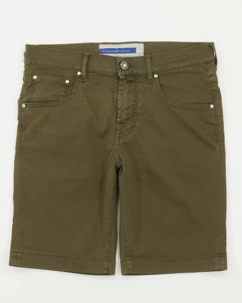 Jacob Cohen Shorts Nicolas Garment Dyed Green