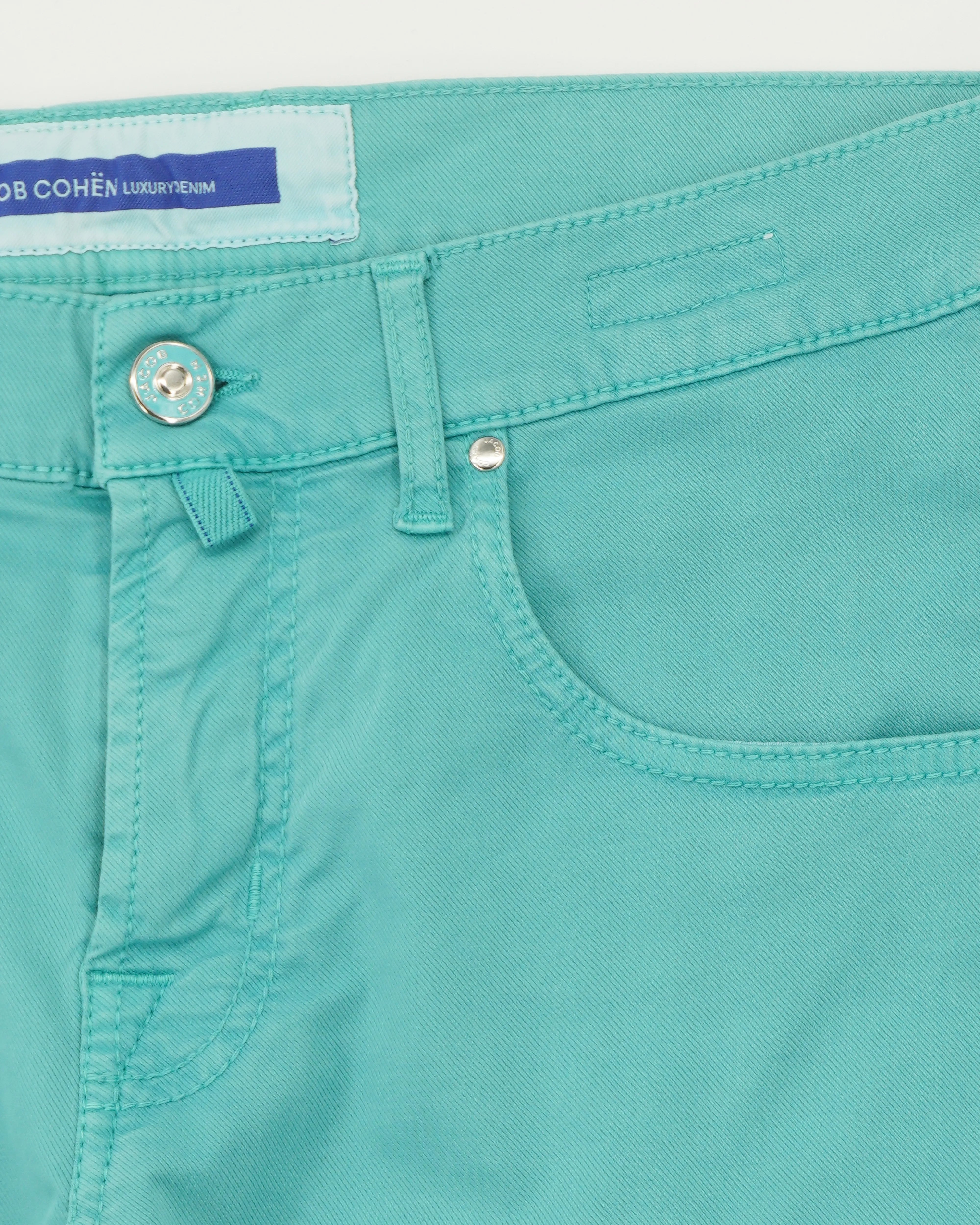 Jacob Cohen Shorts Nicolas Garment Dyed Turquoise