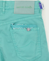 Jacob Cohen Shorts Nicolas Garment Dyed Turquoise