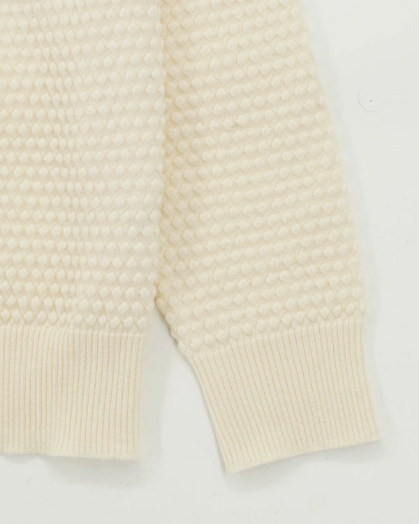 GRP Crewneck Spotknit Pure Merino Cream