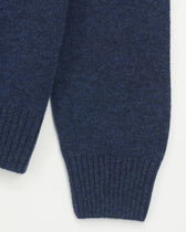 Gran Sasso Half Zip Wool Cashmere Blue