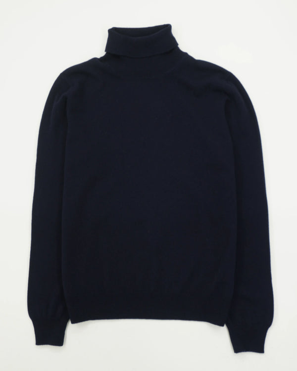 Gran Sasso Turtleneck Wool Cashmere Navy