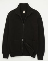 GRP Full Zip Wool Cashmere Dark Brown