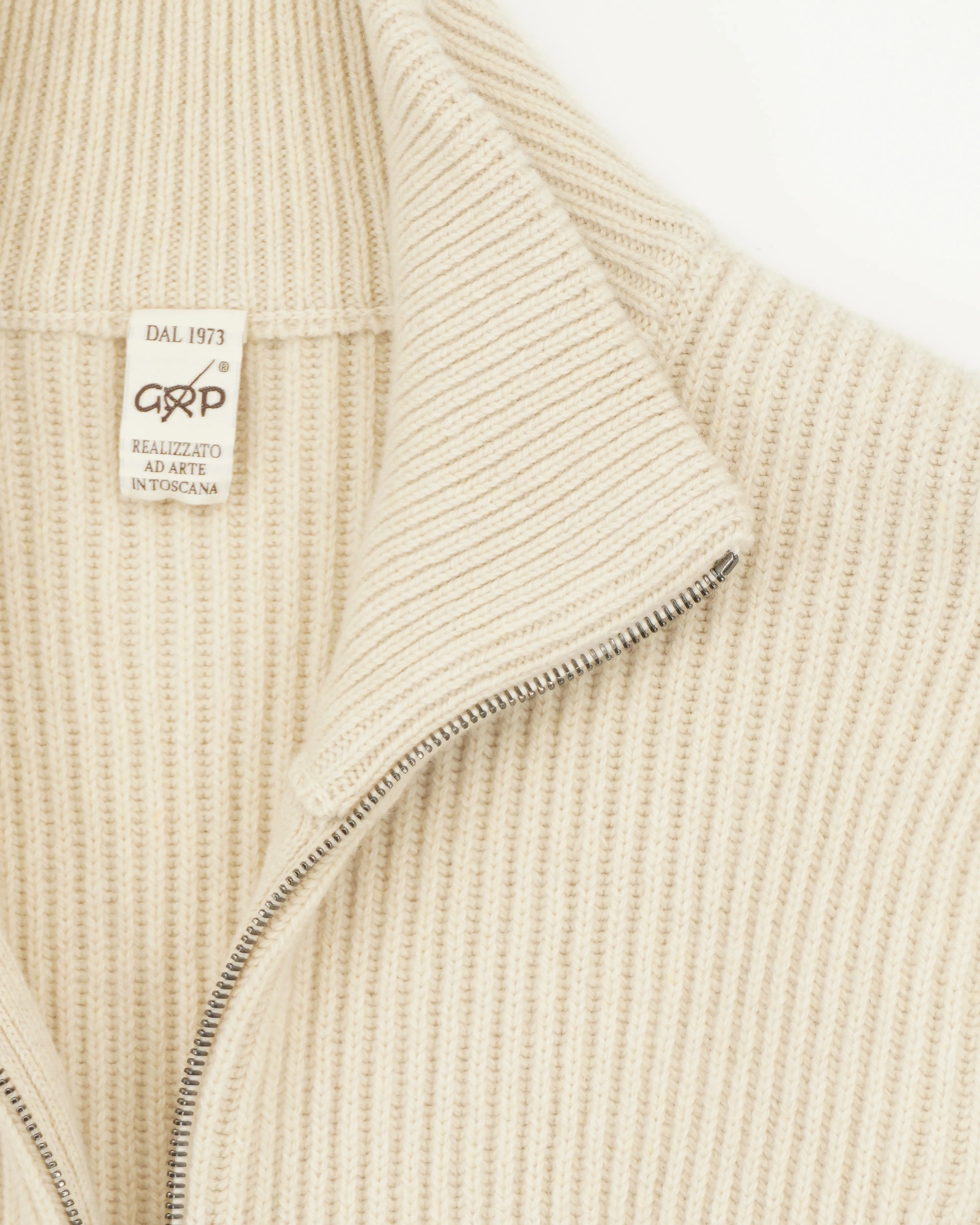 GRP Full Zip Wool Cashmere Beige