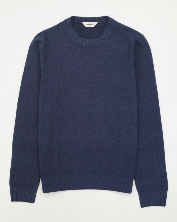 Gran Sasso Crewneck Wool Cashmere Navy
