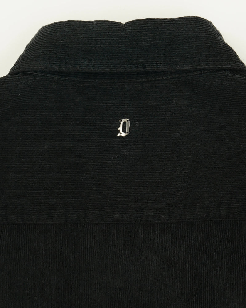 Dondup Overshirt Pure Cotton Corduroy Black