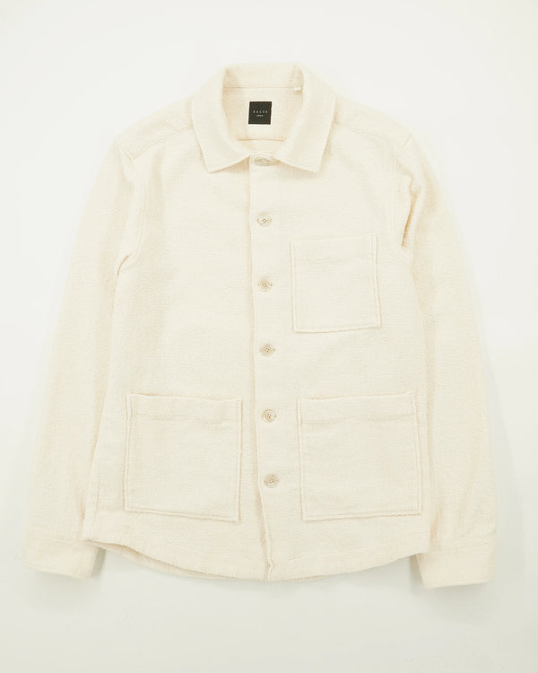 Xacus Overshirt Boucle Cream White