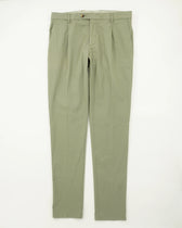 Lardini Trousers Garment Dyed Cotton Green