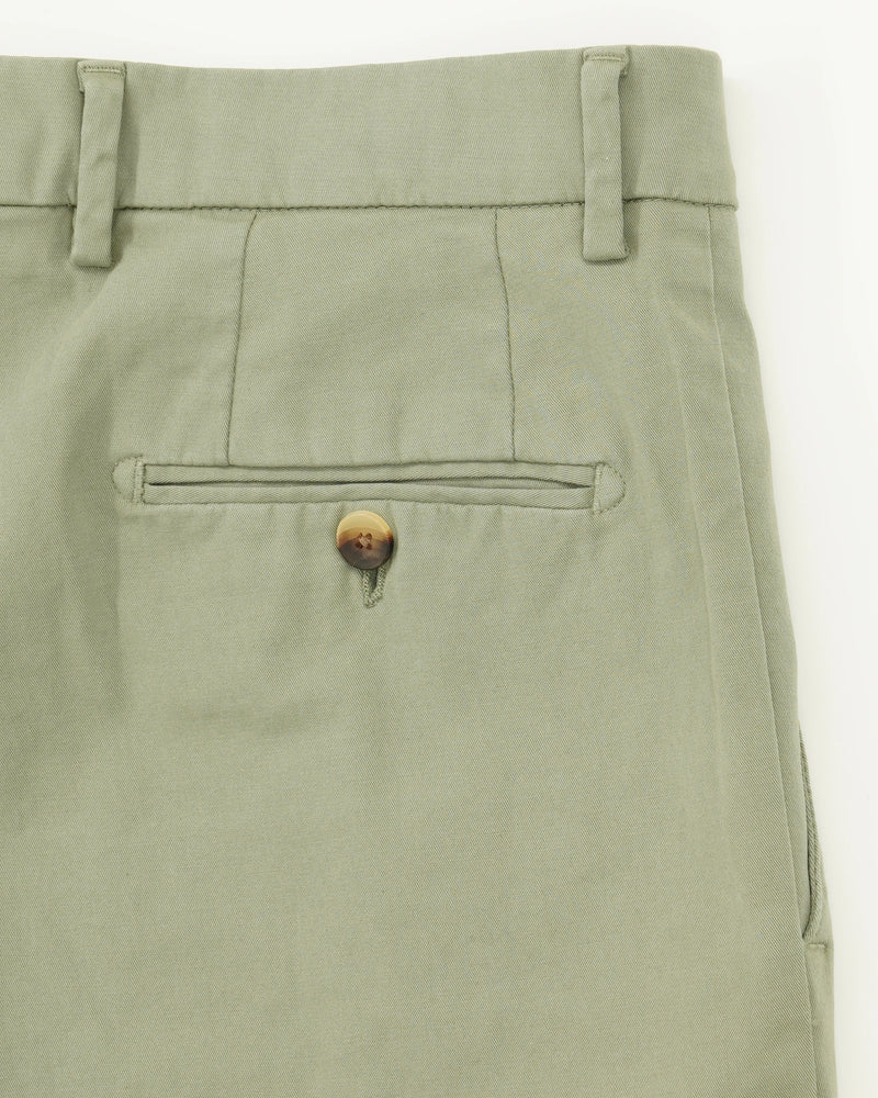 Lardini Trousers Garment Dyed Cotton Green