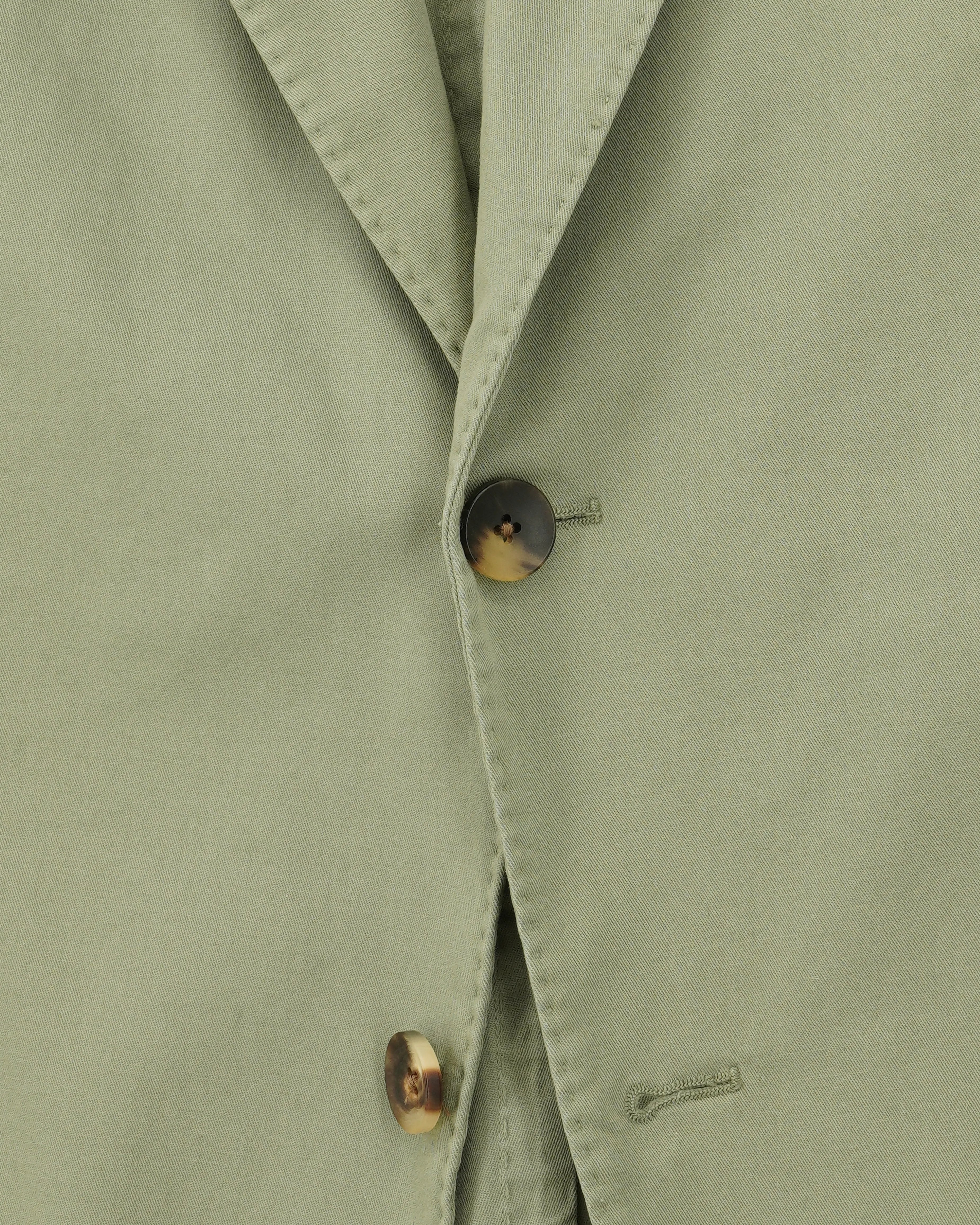 Lardini Jacket Garment Dyed Cotton Green