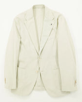 Lardini Jacket Garment Dyed Cotton Light Green