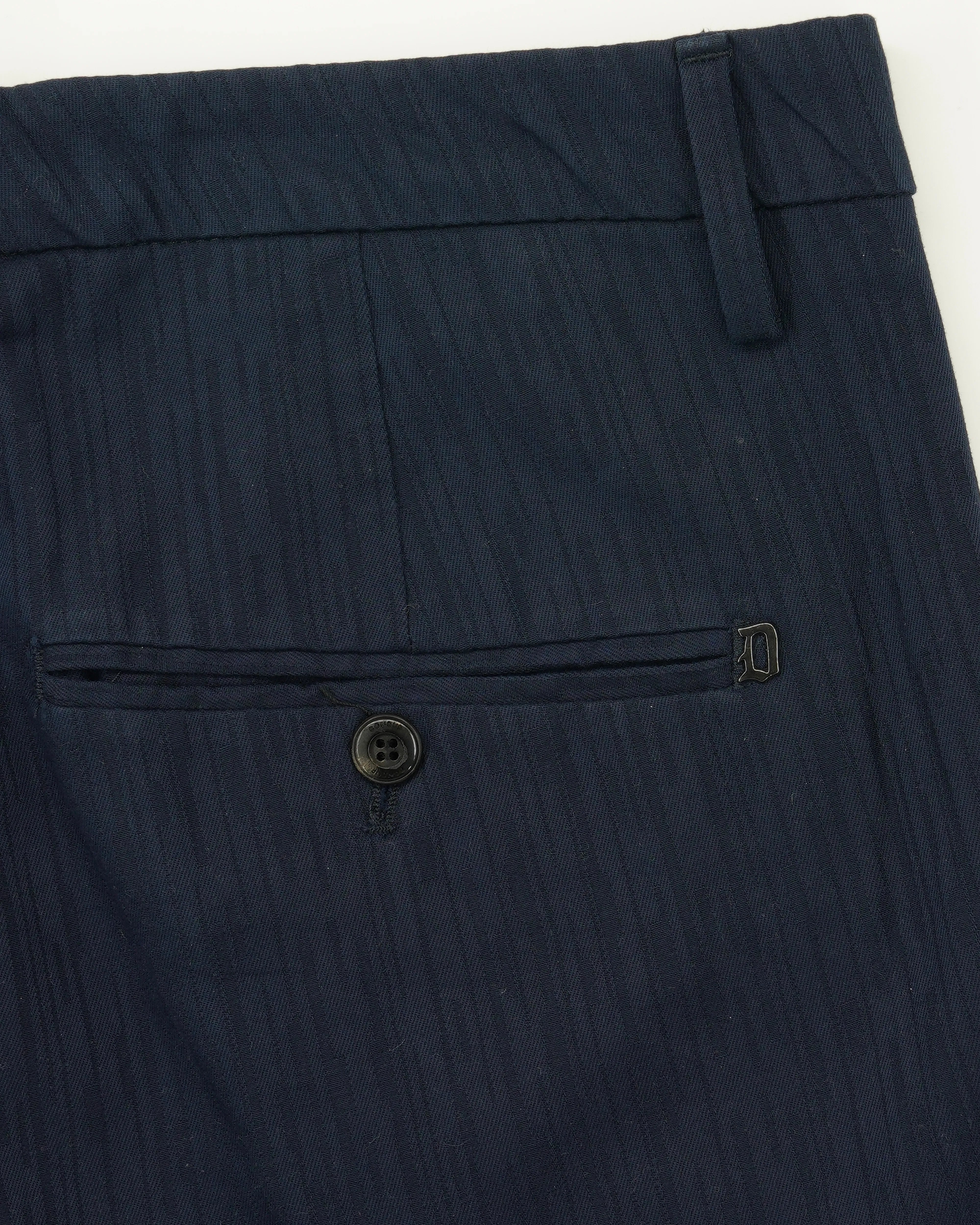 Dondup Gaubert Cotton Stretch Striped Navy