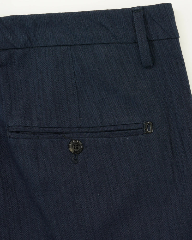 Dondup Gaubert Cotton Stretch Striped Navy