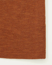 Sand Knitted T-Shirt Linen Blend Terracotta