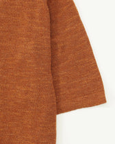 Sand Knitted T-Shirt Linen Blend Terracotta