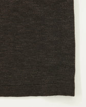 Sand Polo Shirt Linen Blend Dark Brown