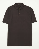 Zanone Polo Shirt Ice Cotton Dark Brown
