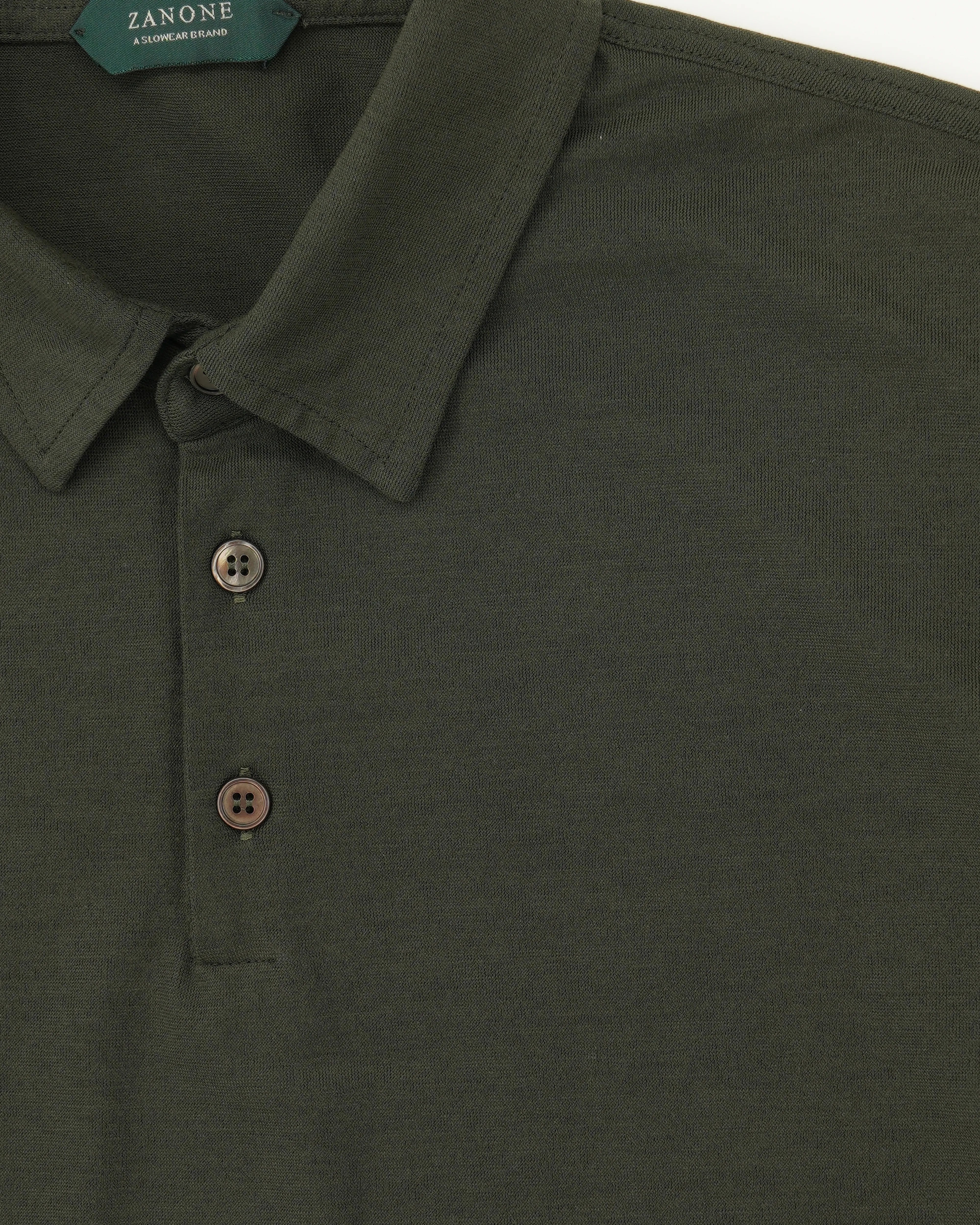 Zanone Polo Shirt Ice Cotton Dark Green