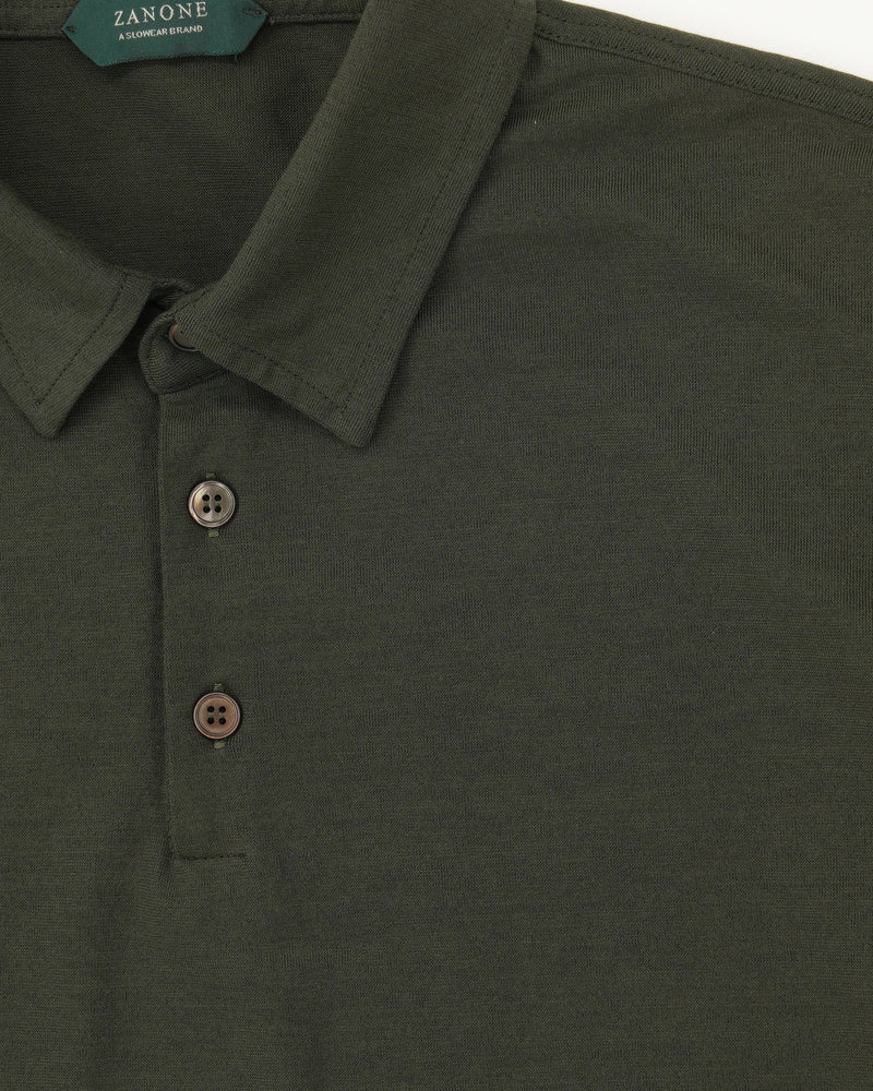Zanone Polo Shirt Ice Cotton Dark Green