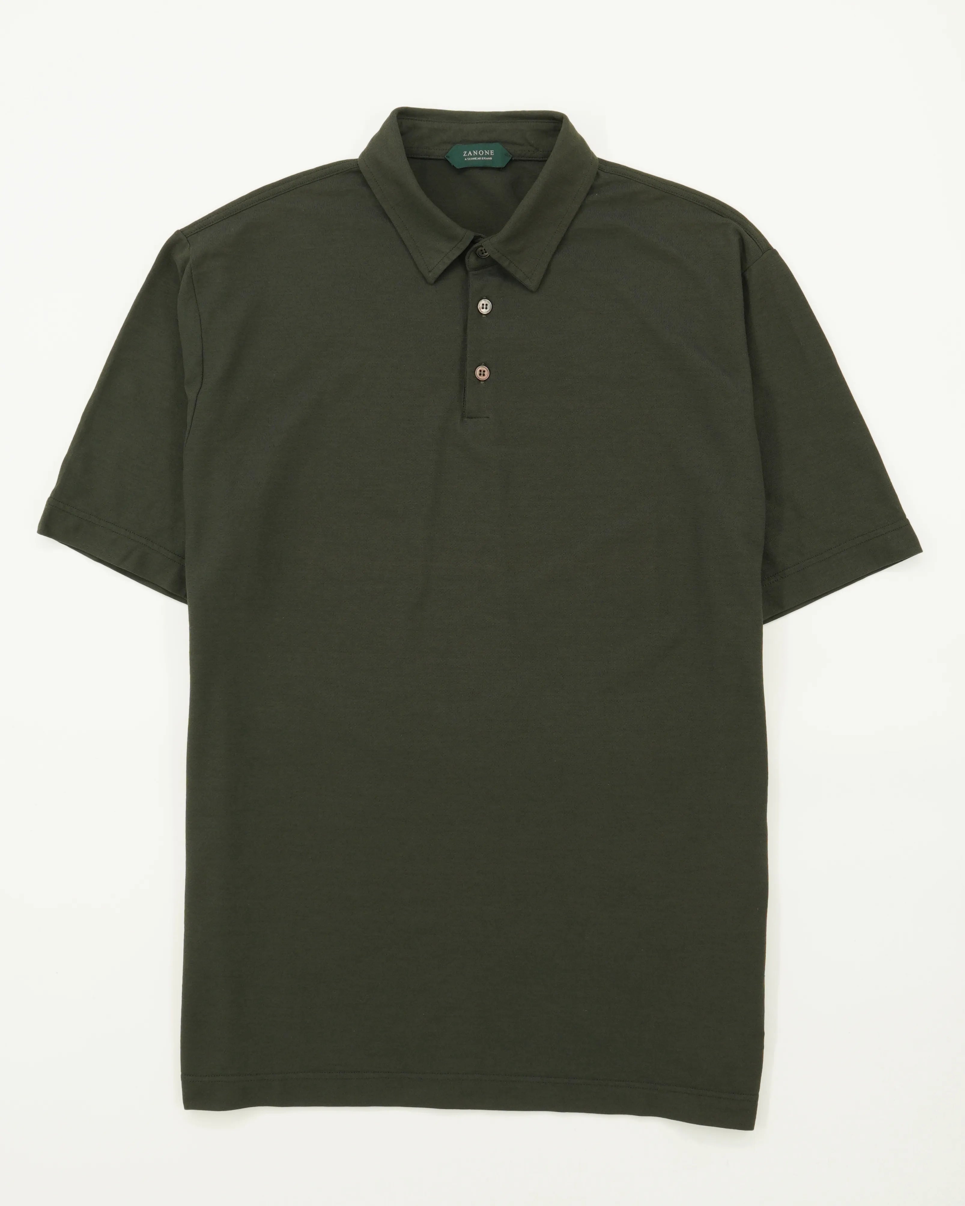 Zanone Polo Shirt Ice Cotton Dark Green