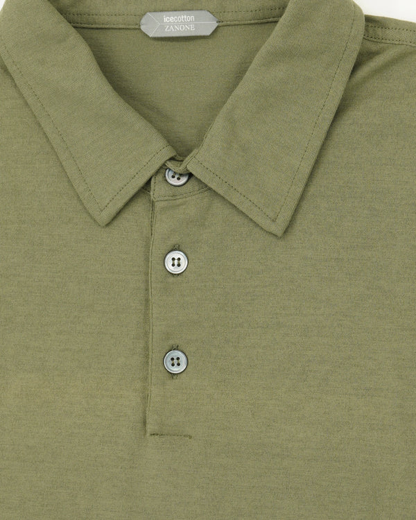 Zanone Polo Shirt Ice Cotton Green