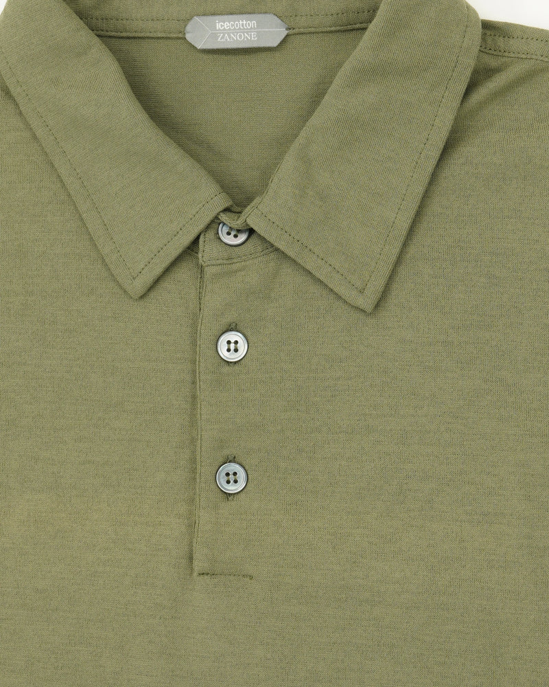 Zanone Polo Shirt Ice Cotton Green